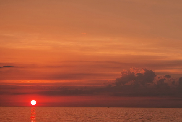 sunset at the sea