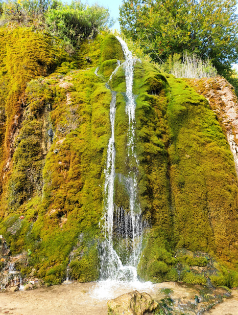 a beautiful waterfall